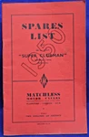 Original 1950 Matchless Super Clubman G9 G11 Parts Catalog Spares List Used. Price: $19.50.