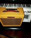 Fender Custom Champ 5-W Tube Guitar Amplifier Lacquered Tweed Used. Price: $1100.00.